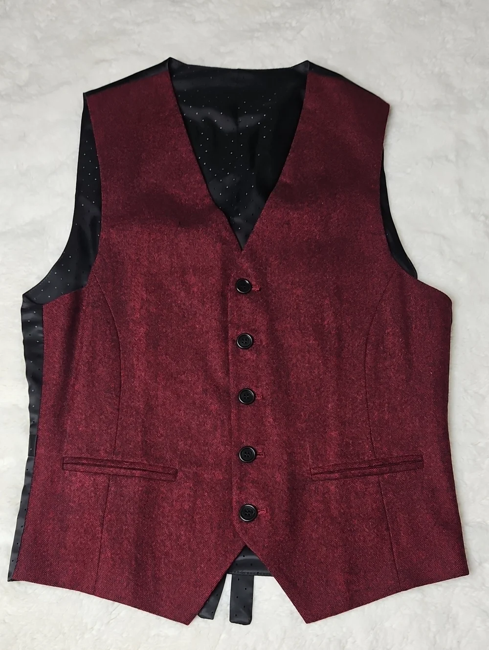 Men's Custom Burgundy 3 Piece Suit
